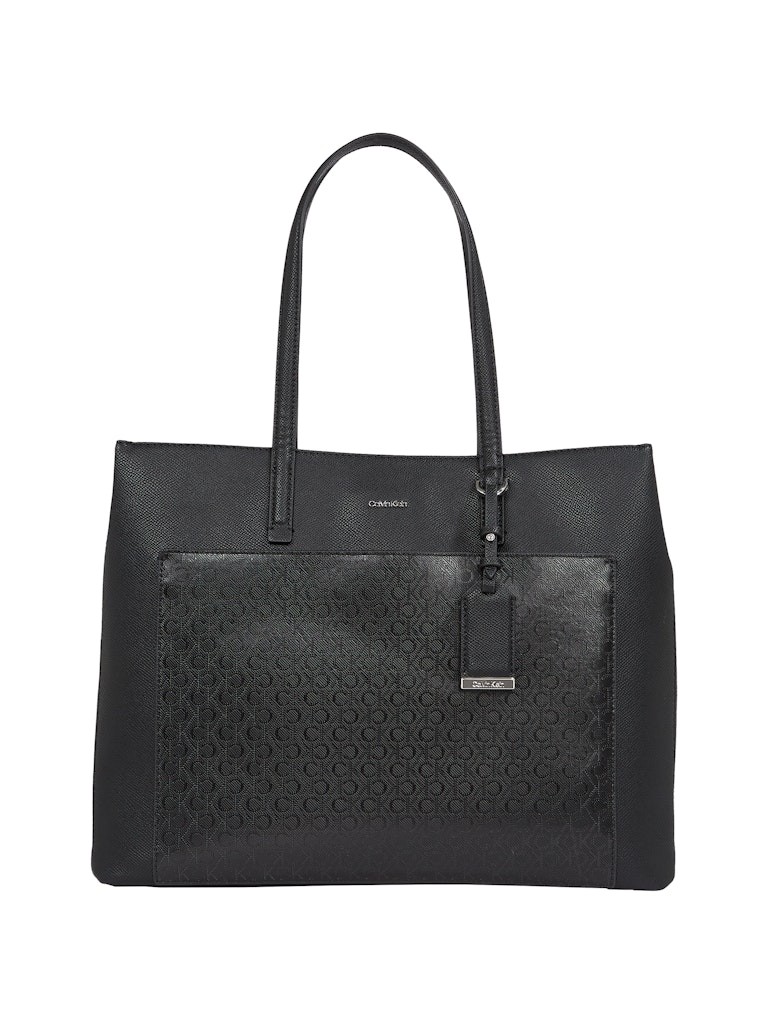 Calvin Klein Kadın Önü Ekstra Cepli Fermuar Kapamalı Siyah Omuz Çantası - K60K6127740GJ