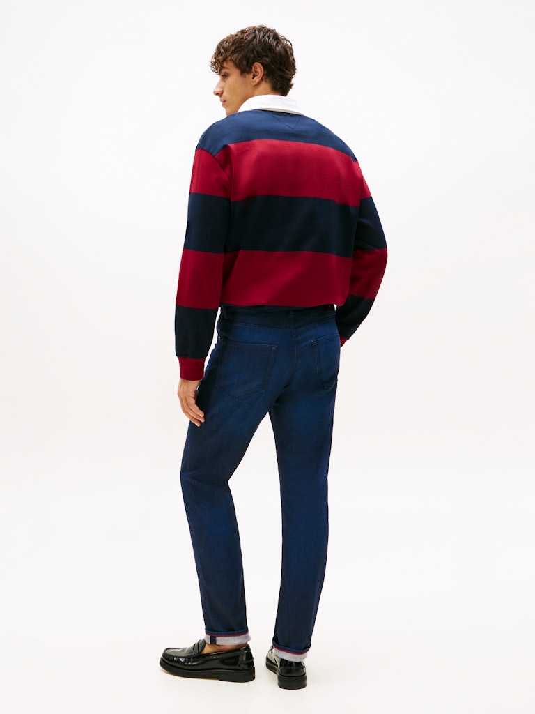 Tommy Hilfiger Erkek Mavi  Düz Kesim Denton Jean Pantolon