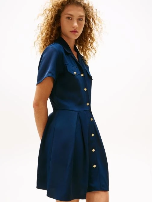 Tommy Hilfiger Mavi Kadın Elbise