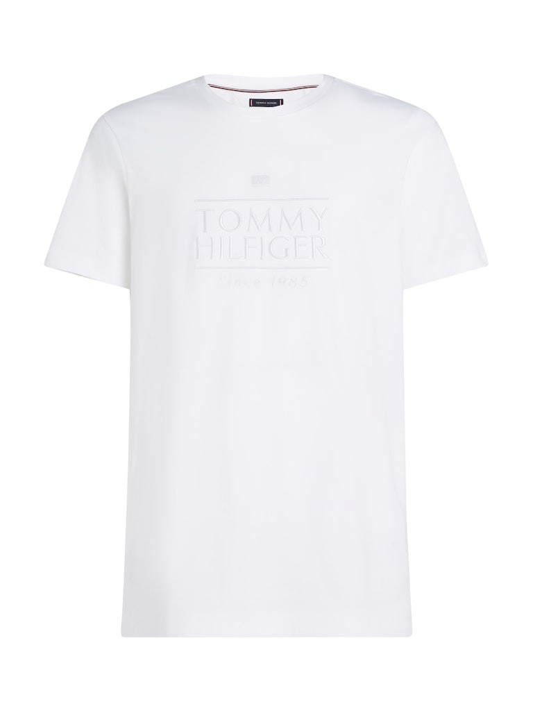 Tommy Hilfiger Rejeneratif Pamuk Beyaz Erkek Kısa Kollu T-Shirt