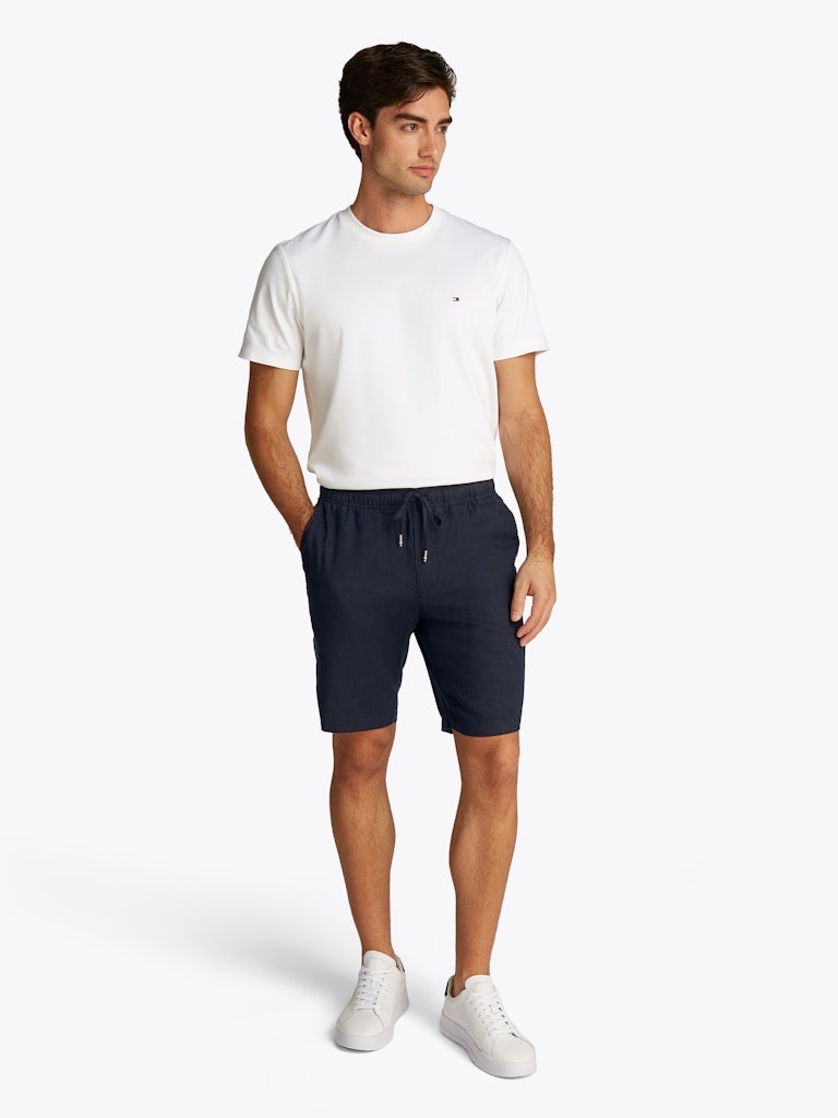 Tommy Hilfiger Keten Lacivert Erkek Yan Cep Harlem Şort - MW0MW37804DW5