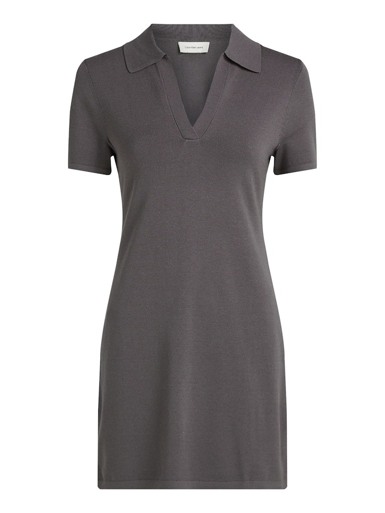 Calvin Klein Modal Gri Kadın Kısa Kollu Elbise - LV047B336GPBT