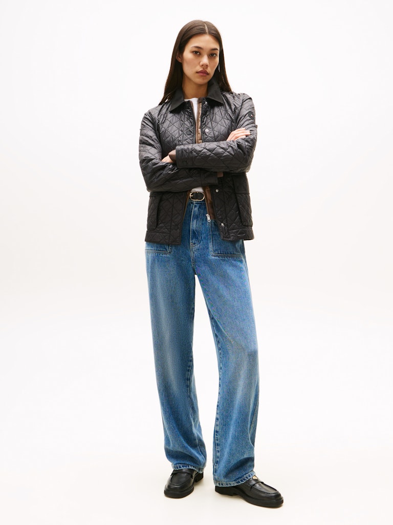 Tommy Hilfiger Kadın Siyah Mont