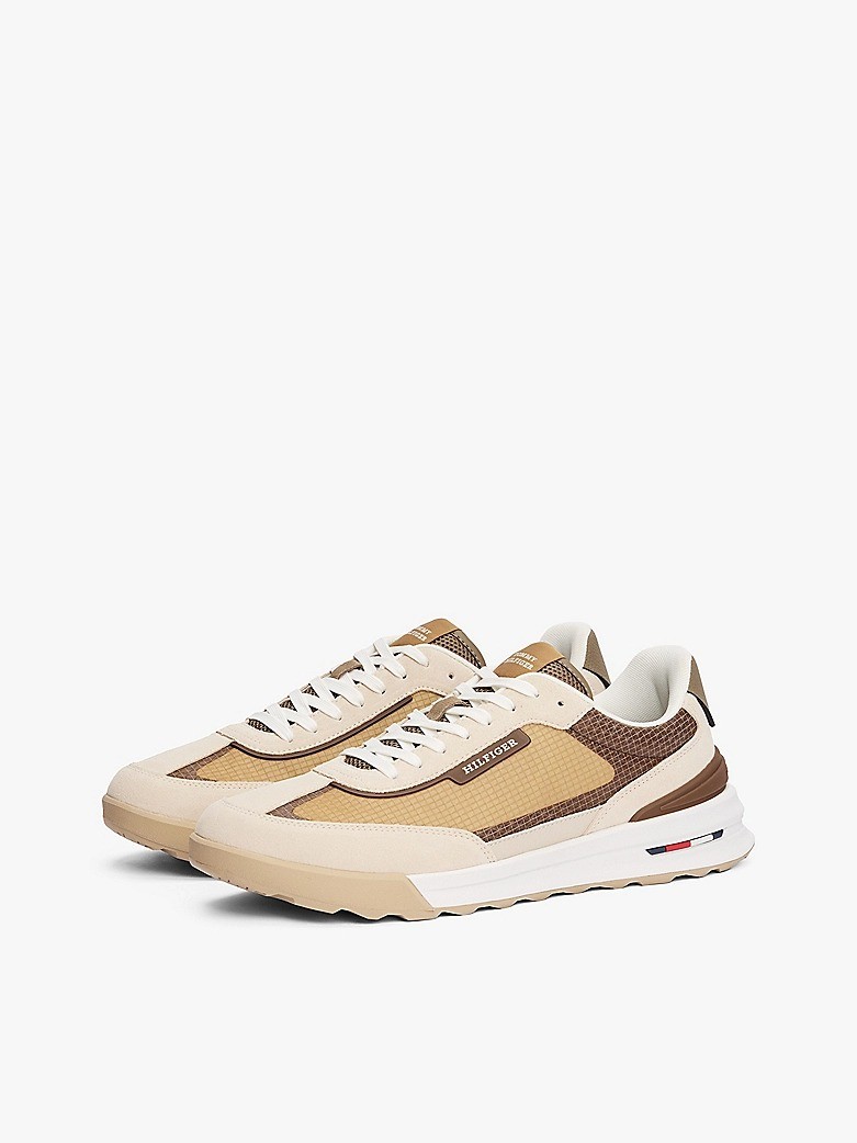 Tommy Hilfiger Bej Erkek Kısa Taban Sneakers - FM0FM05328ACI