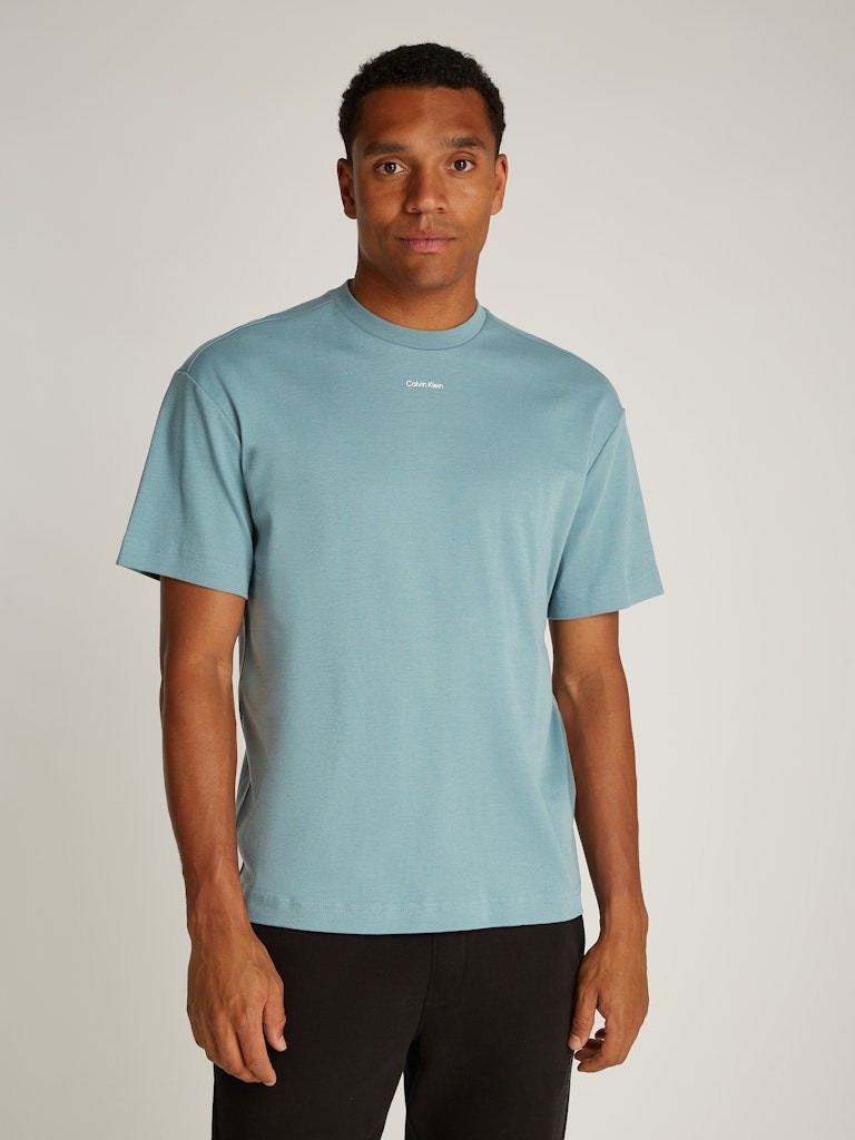 Calvin Klein Mavi Erkek T-Shirt - K10K112487CFQ