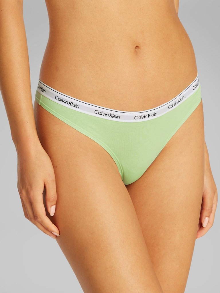 Calvin Klein Pamuk Çok Renkli Kadın Thong İç Çamaşırı - 000QD5209EWAB