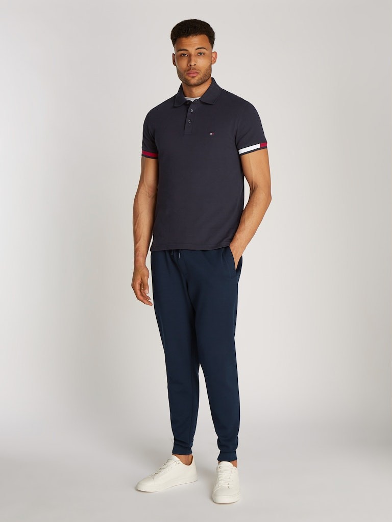 Tommy Hilfiger Erkek Lacivert Polo Yaka T-Shirt - MW0MW37518DW5