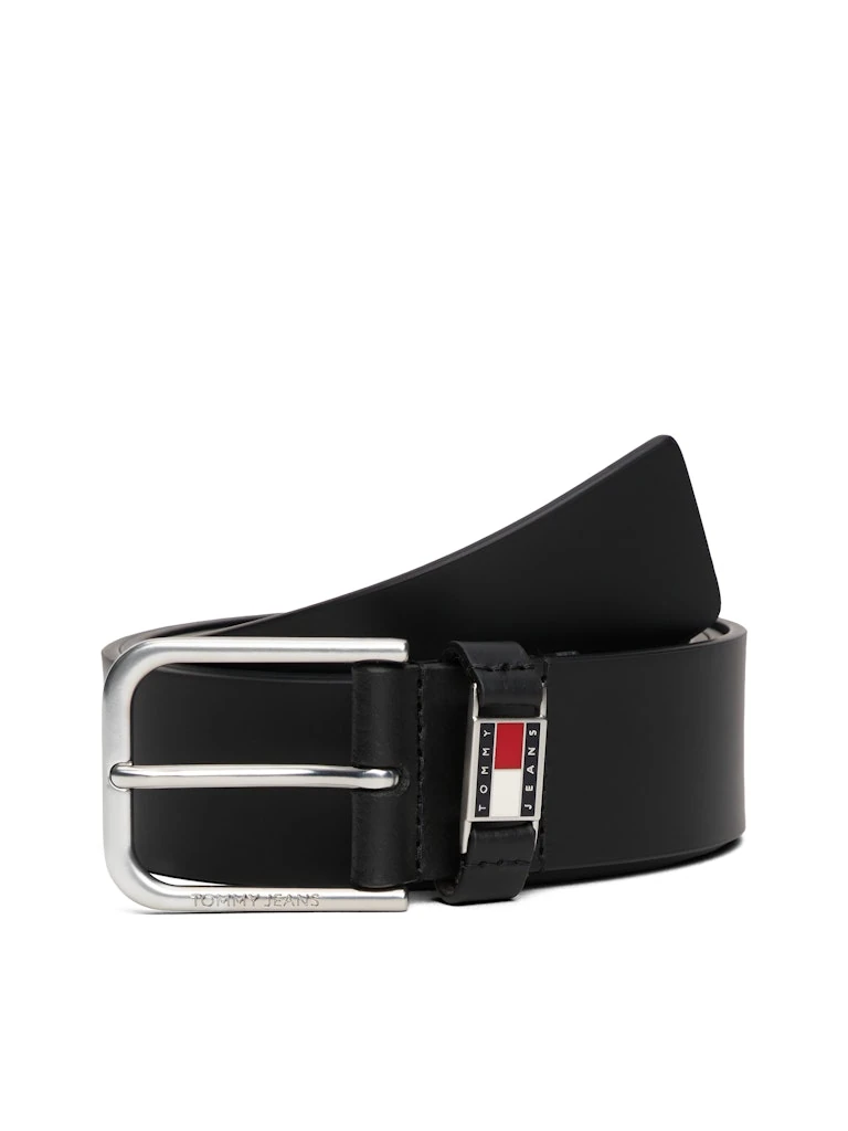 Tommy Hilfiger Erkek Siyah Standart 4 cm Kemer