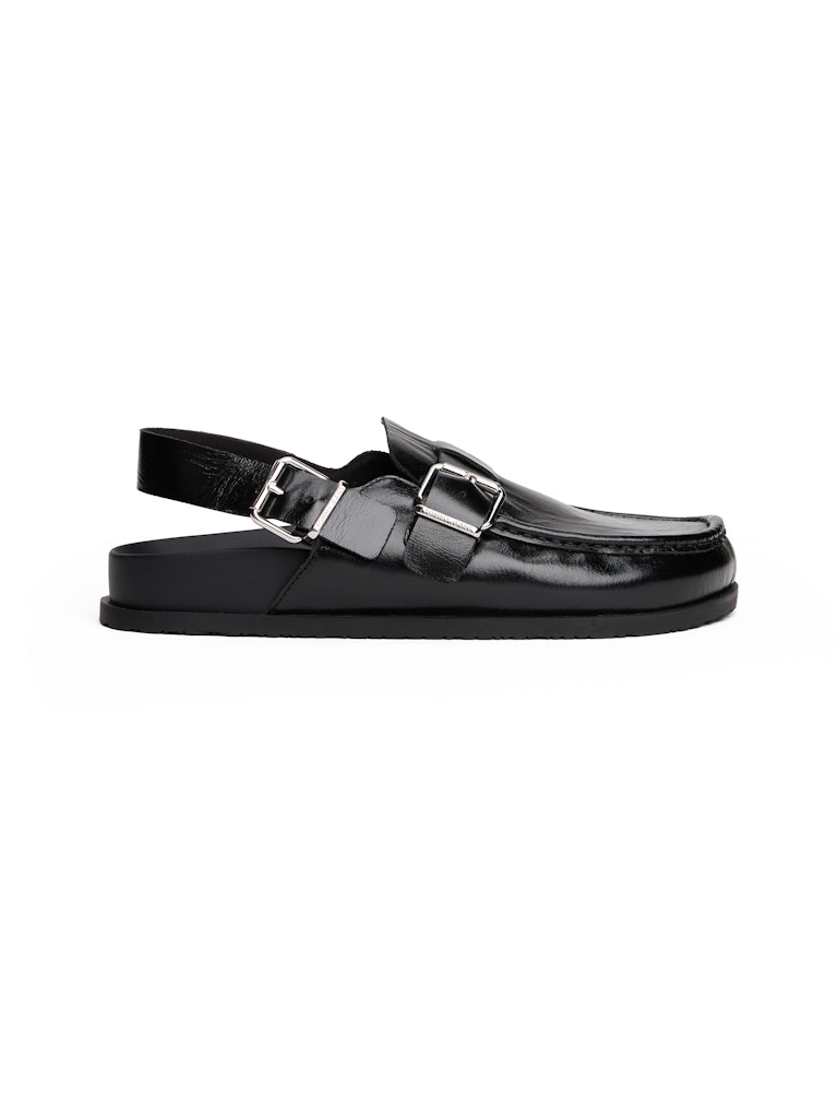 Tommy Hilfiger Kadın Siyah Deri Loafers Ayakkabı