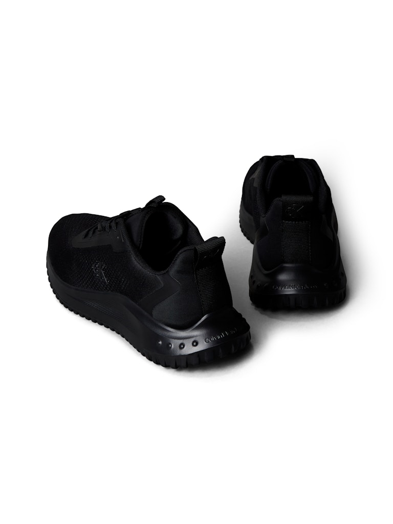 Calvin Klein Erkek Siyah Kısa Taban Runner Sneakers