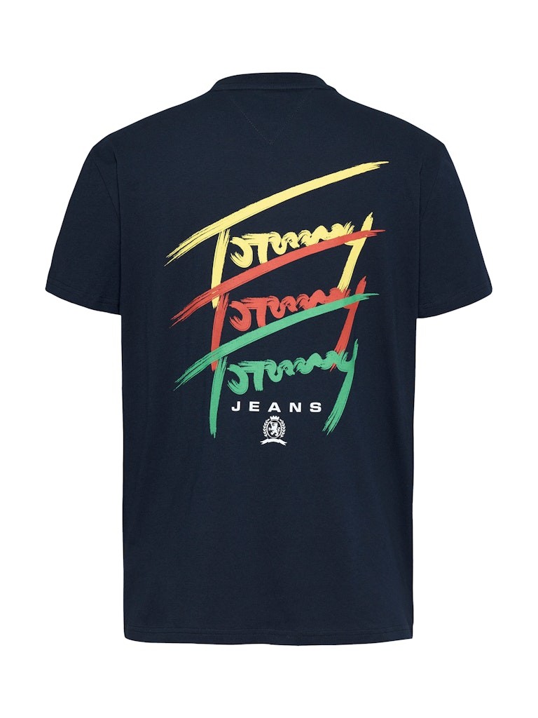 Tommy Hilfiger Rejeneratif Pamuk Lacivert Erkek Kısa Kollu T-Shirt - DM0DM20771C1G