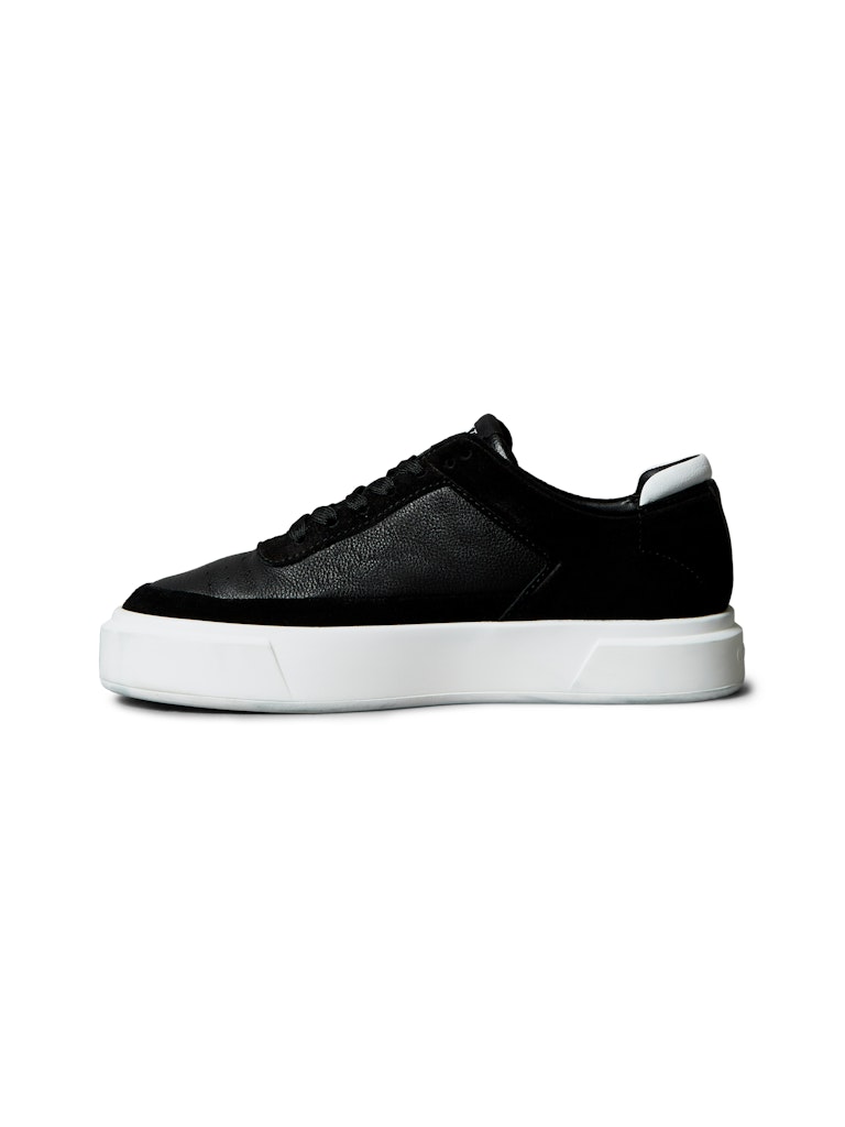 Calvin Klein Kadın Deri Basket Siyah Sneakers