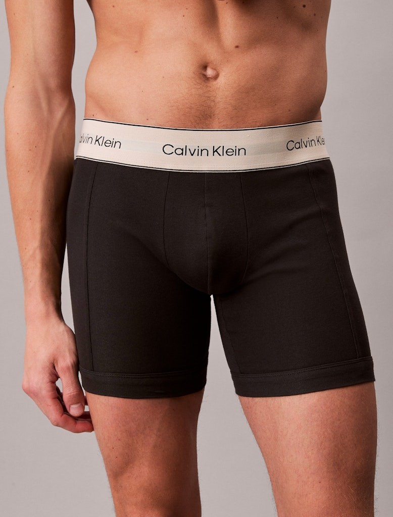 Calvin Klein Erkek Siyah Uzun Boxer