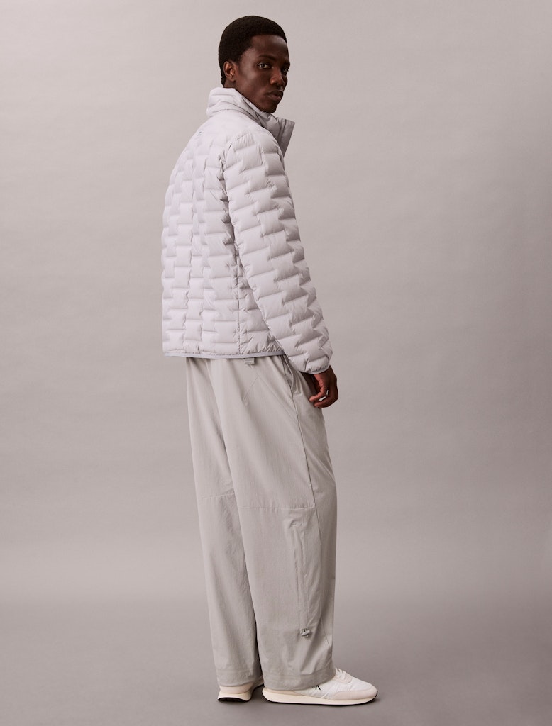 Calvin Klein Erkek Gri Puffer Mont