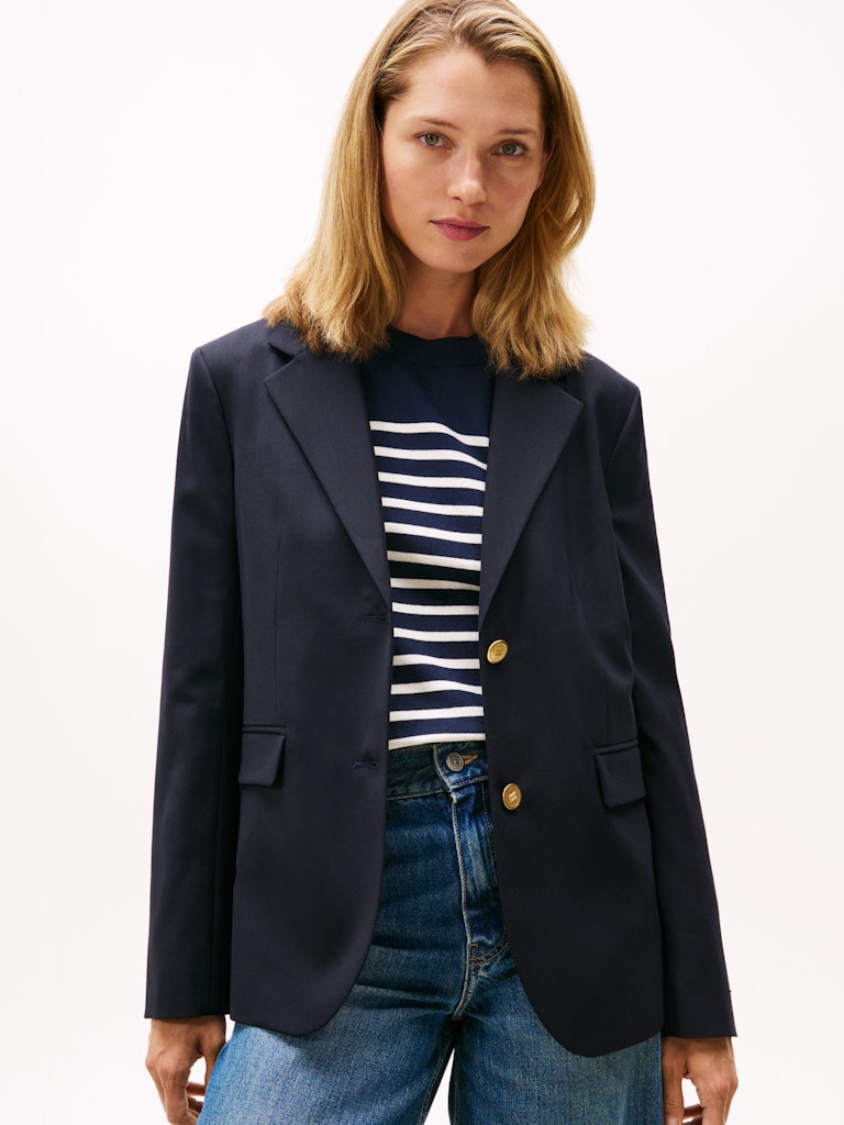 Tommy Hilfiger Kadın Lacivert Blazer