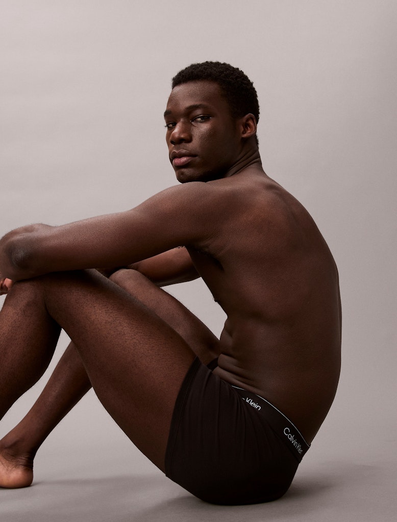 Calvin Klein Erkek Siyah Pamuk Standart Boxer  Boxer