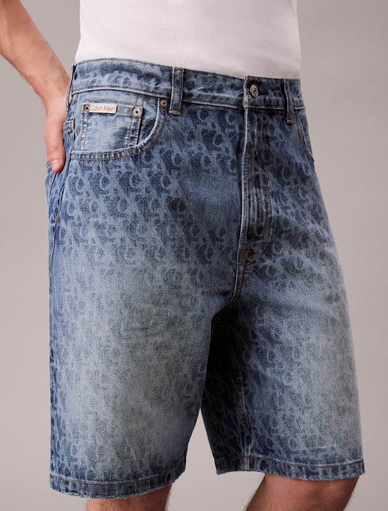 Calvin Klein Erkek Mavi Şort