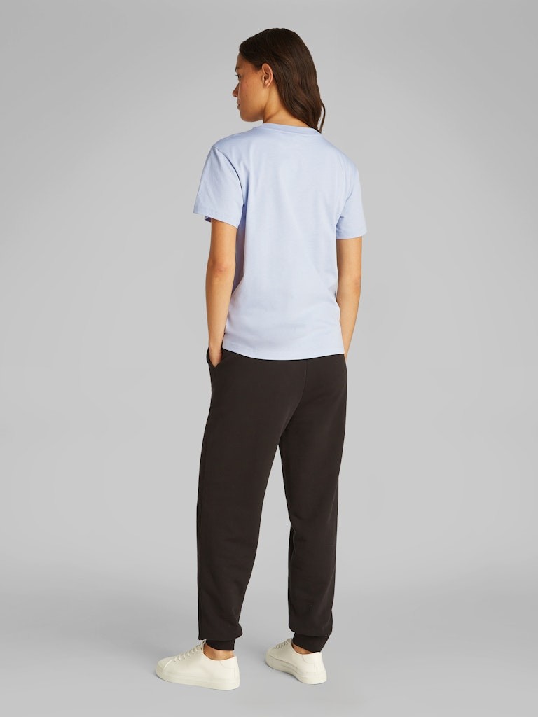 Calvin Klein Organik Pamuk Mavi Kadın Kısa Kollu T-Shirt - K20K205448DWE
