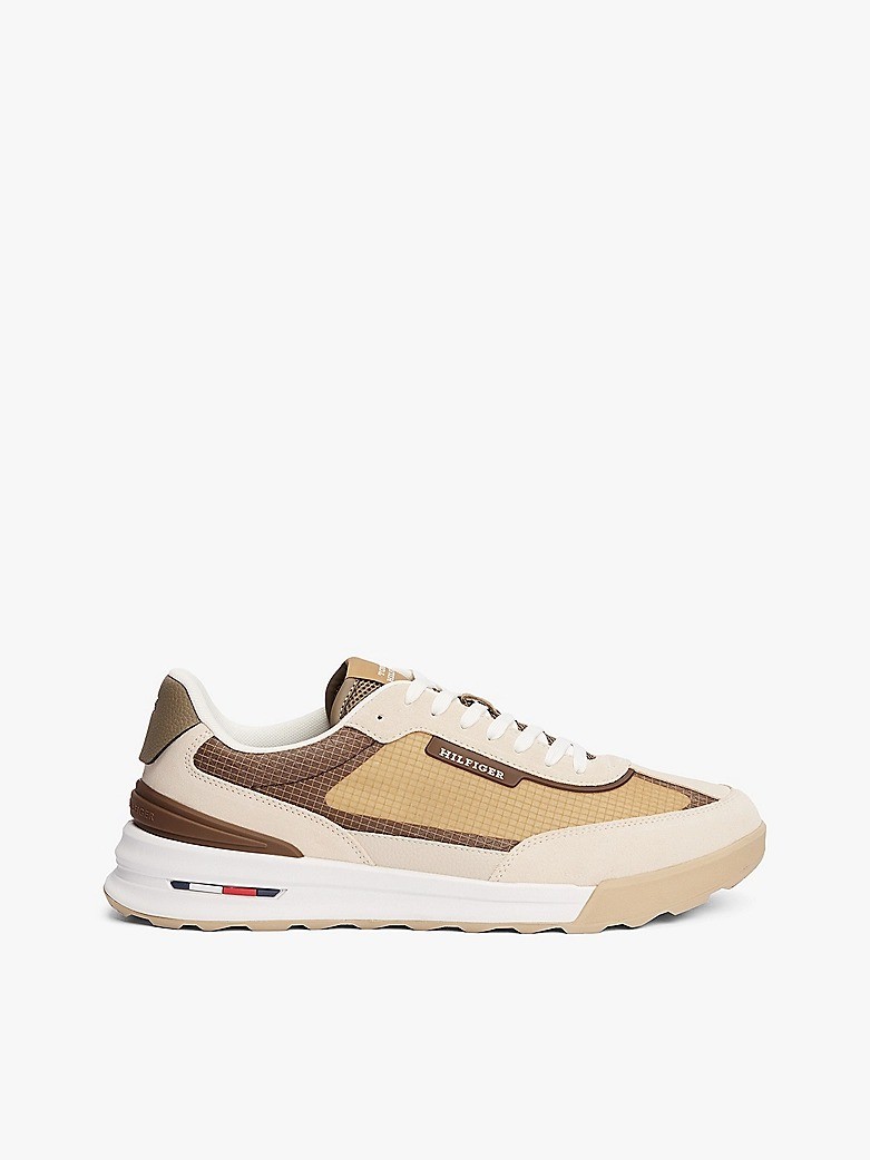 Tommy Hilfiger Bej Erkek Kısa Taban Sneakers - FM0FM05328ACI