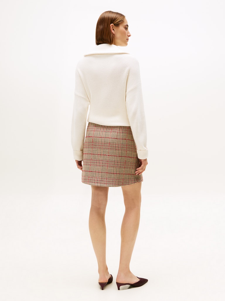 Tommy Hilfiger Kadın Kahverengi  A-Line Mini Etek