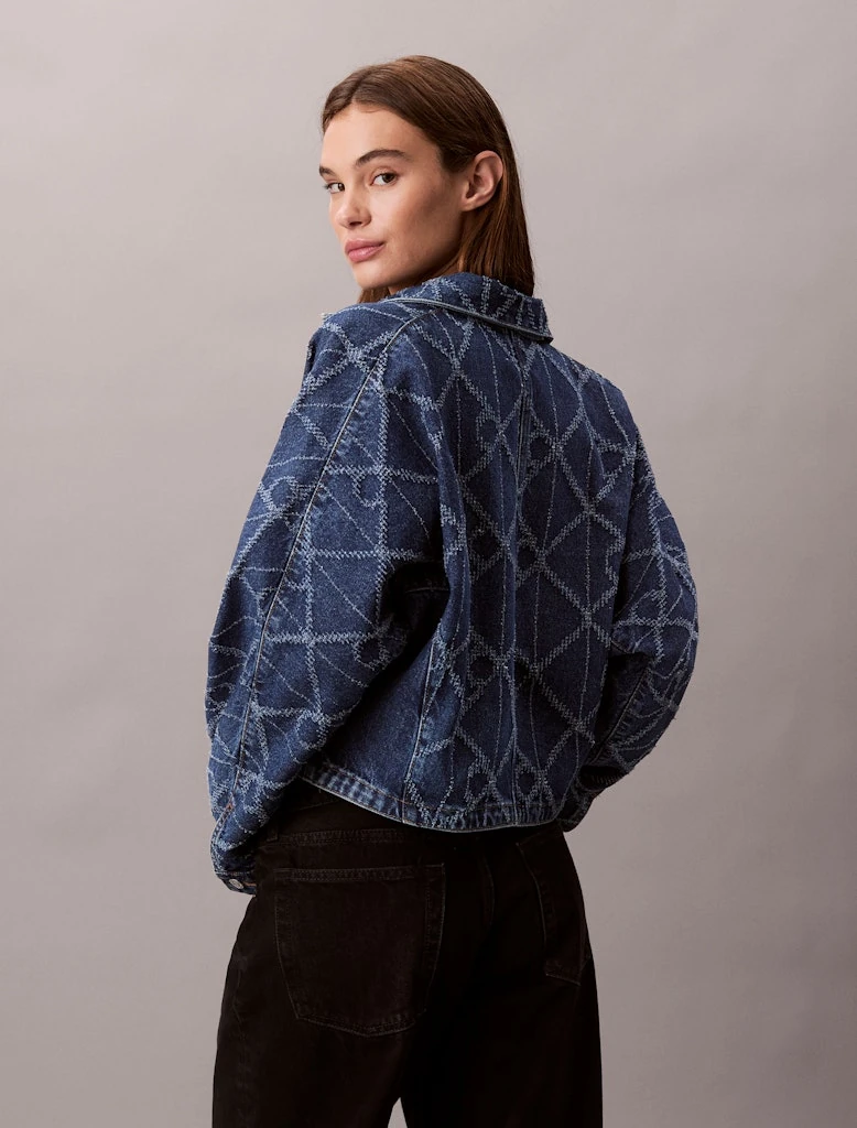 Calvin Klein Kadın Mavi Denim Kot  Mont