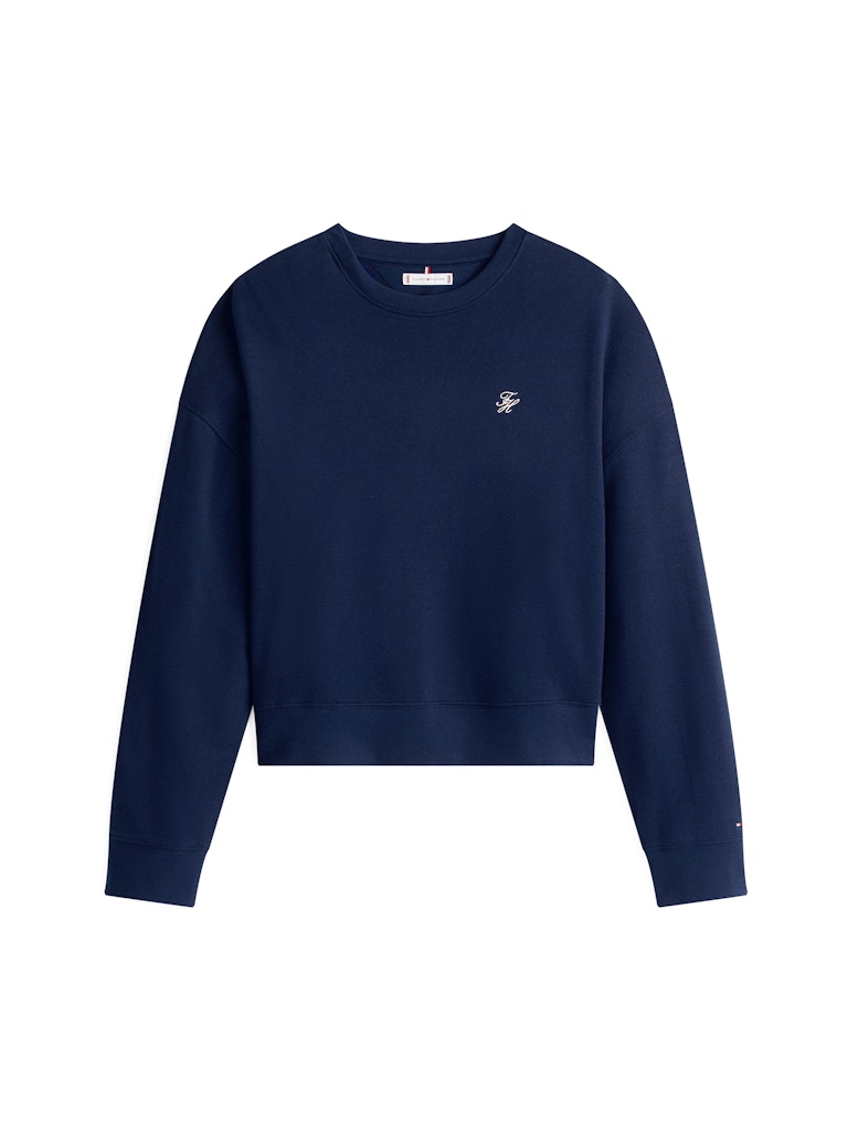 Tommy Hilfiger Kadın Lacivert O Yaka Sweatshirt