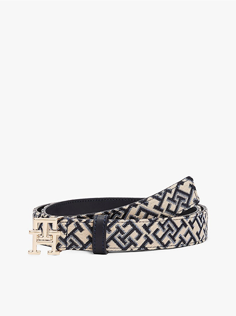 Tommy Hilfiger Kadın Jacquard 2.5 Kemer