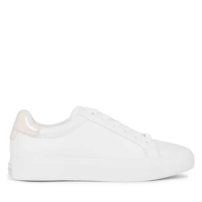 Calvin Klein Kadın Beyaz Kısa Taban Sneakers