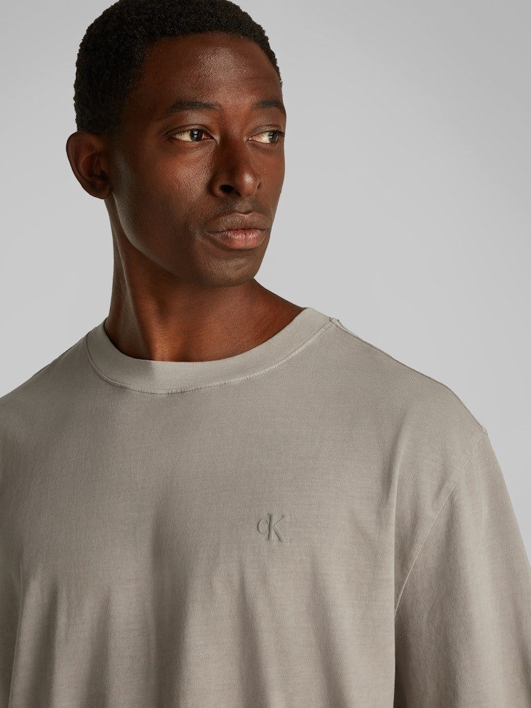 Calvin Klein Jeans Gri Erkek T-Shirt - J30J327078PEO