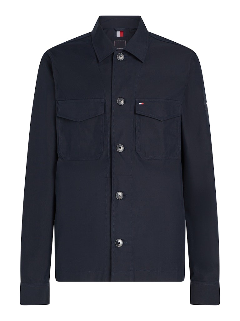 Tommy Hilfiger Pamuk Lacivert Erkek Gömlek Ceket - MW0MW38712DW5