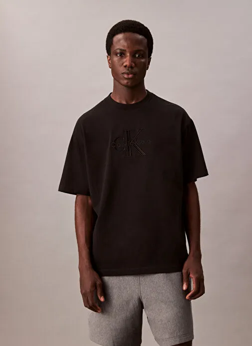 Calvin Klein Siyah Erkek Relaxed T-Shirt