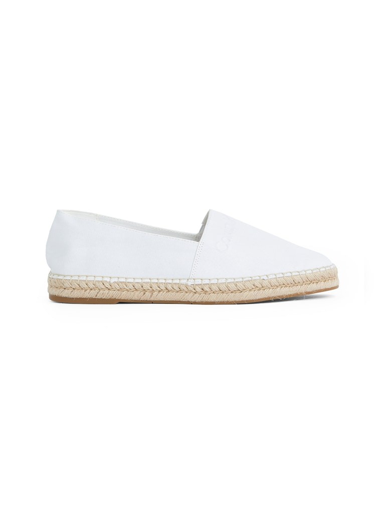 Calvin Klein Pamuk Beyaz Erkek Espadril Ayakkabı - HM0HM01808YBR