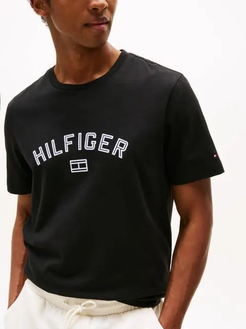 Tommy Hilfiger Erkek Siyah T-Shirt