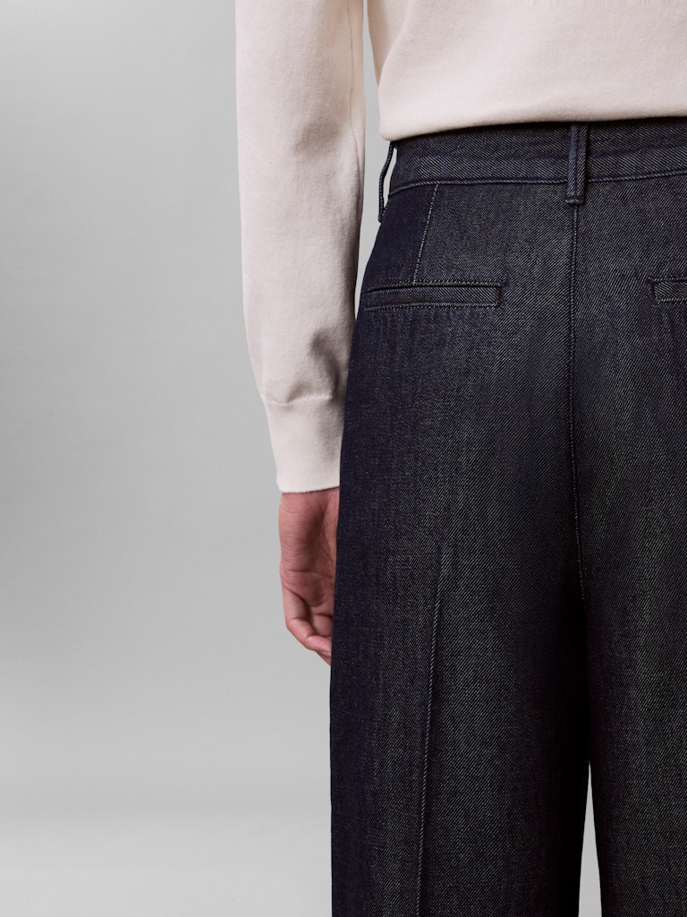 Calvin Klein Kadın Gri Denim Geniş Kesim Jean Pantolon