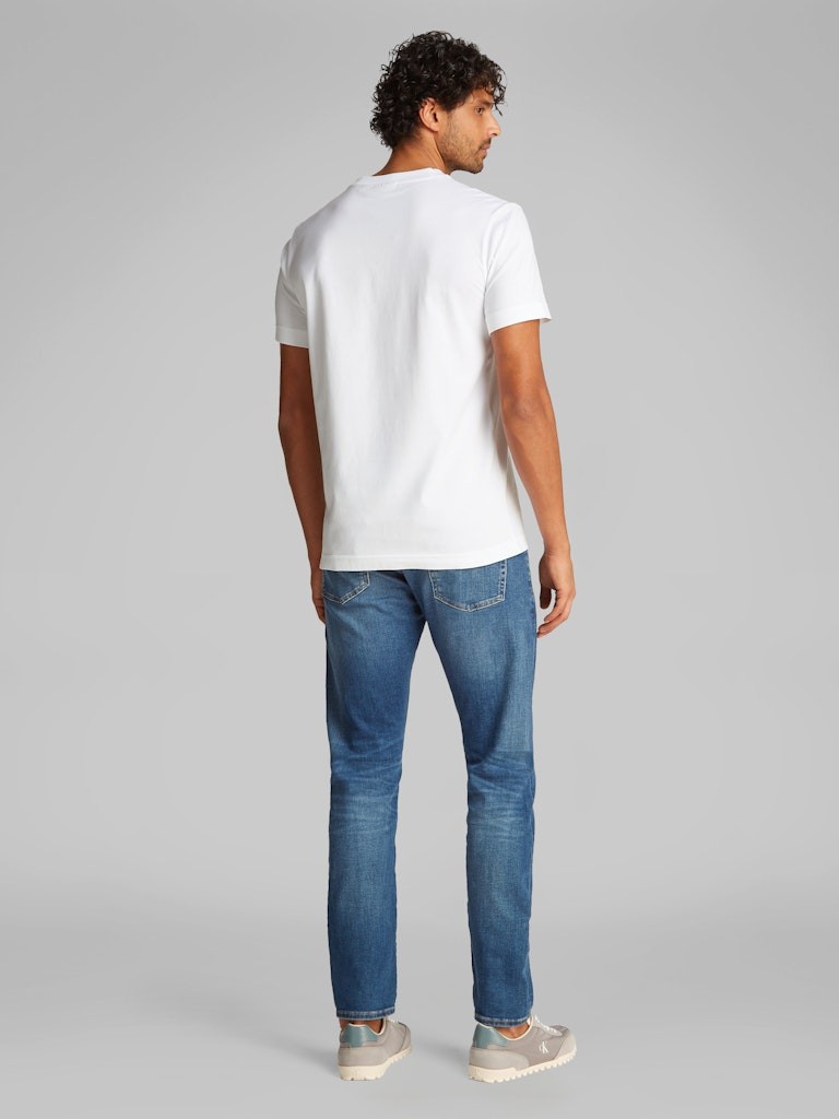 Calvin Klein Rejeneratif Pamuk Beyaz Erkek Kısa Kollu T-Shirt - J30J327100YAF