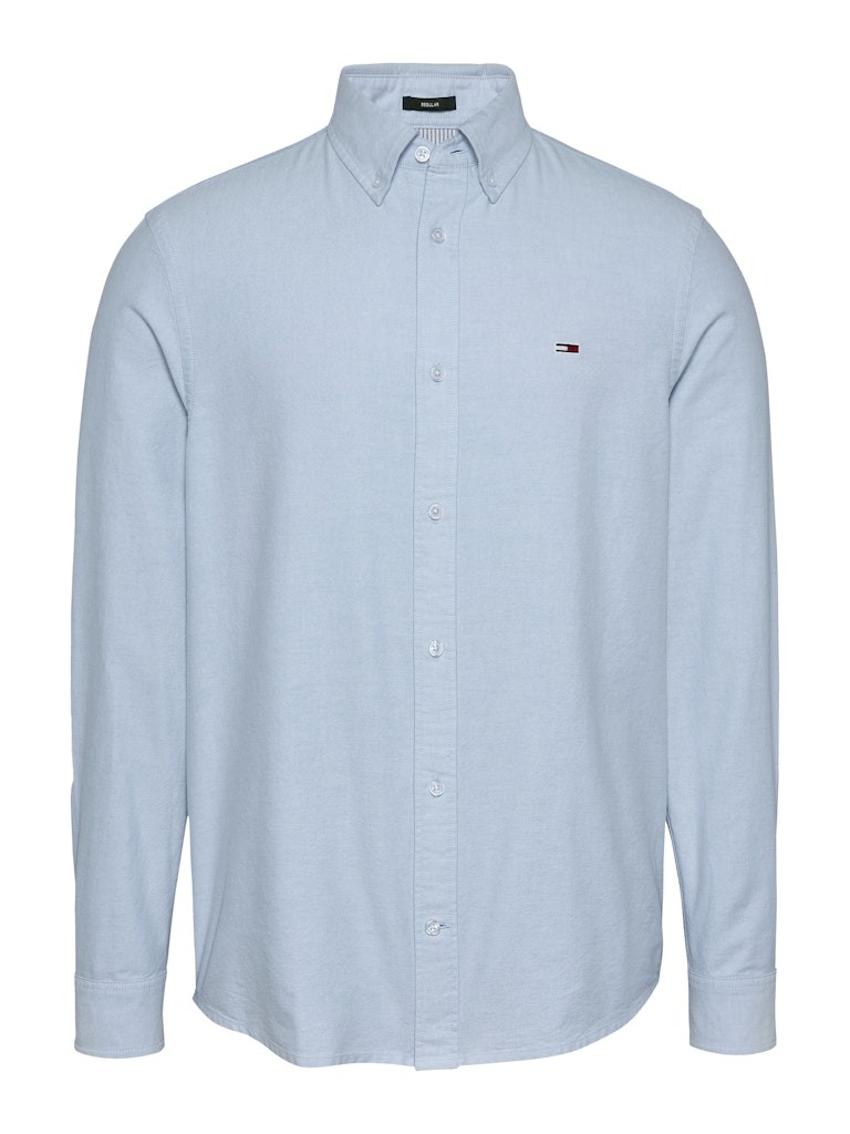 Tommy Hilfiger Oxford Mavi Erkek Uzun Kollu Gömlek - DM0DM20667C12