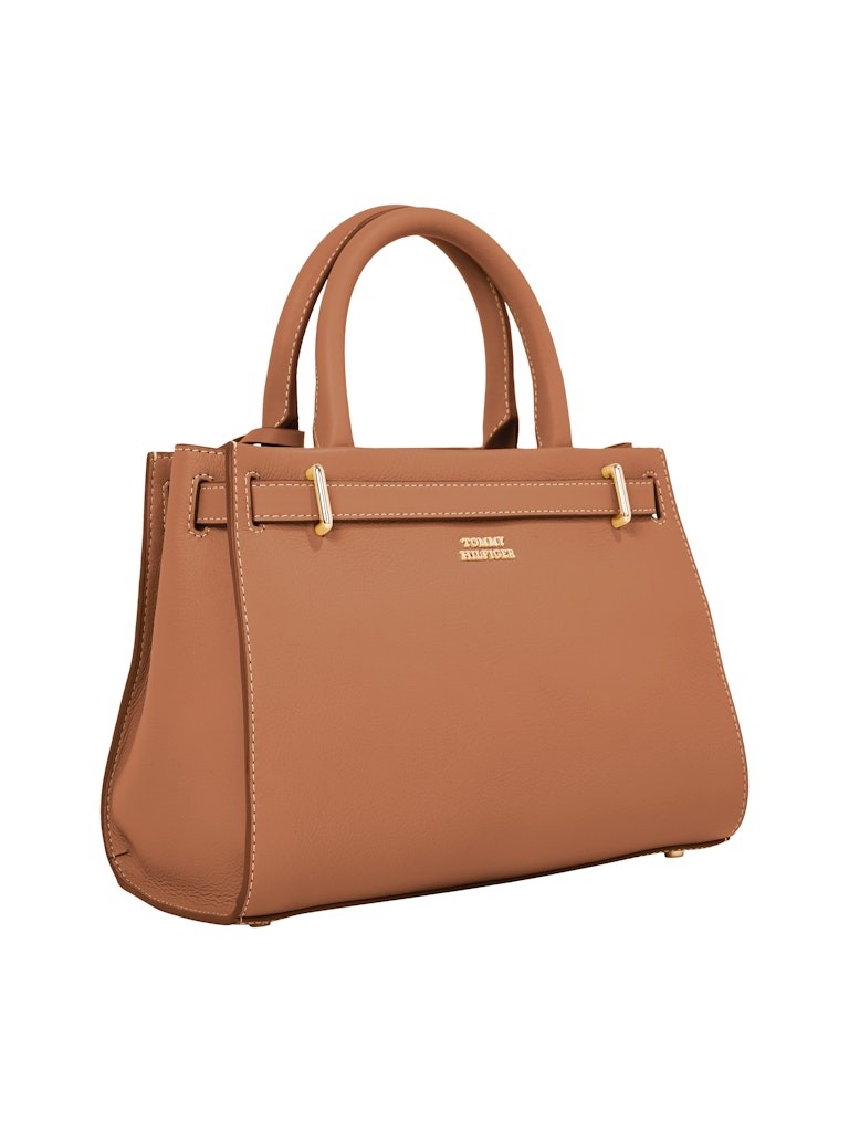Tommy Hilfiger Deri Kahverengirengi Kadın Tote Çanta - AW0AW17188GPA