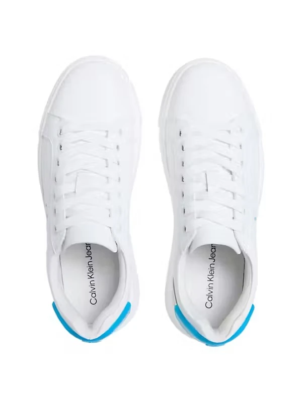Calvin Klein Kadın Beyaz Kısa Taban Sneakers