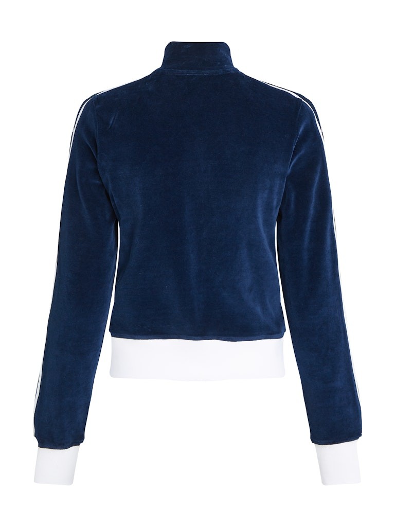 Tommy Hilfiger Velvet Side Strip Kadın Mavi Ceket - DW0DW20565DYY