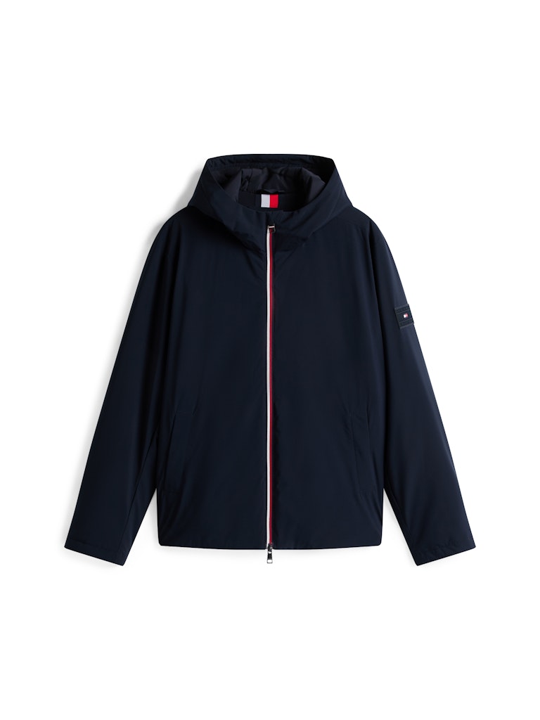 Tommy Hilfiger Erkek Kapşonlu Lacivert Mont