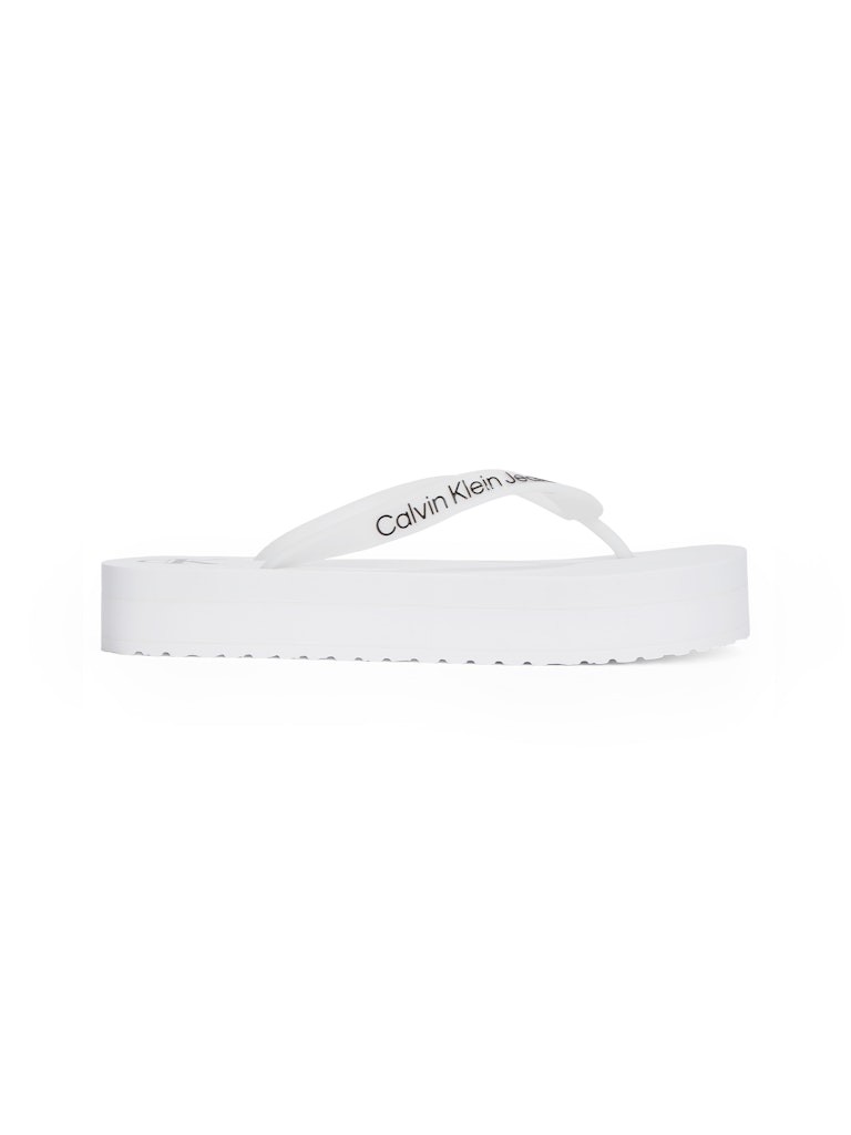 Calvin Klein Beyaz Kadın Parmak Arası Terlik - YW0YW0183001W