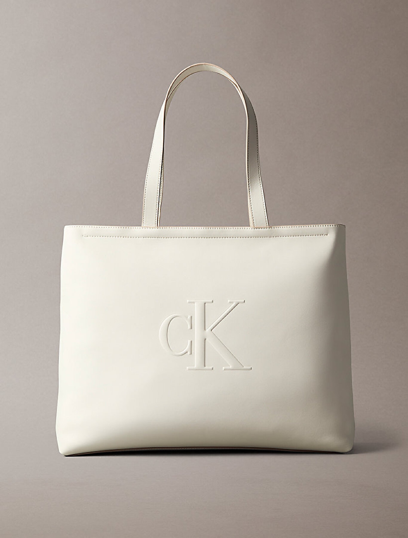 Calvin Klein Kadın Sculpted Slim Tote Haki Çanta