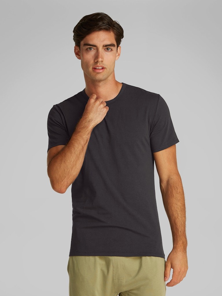 Calvin Klein Pamuk Siyah Erkek 0 Yaka 3 lü Paket T-Shirt