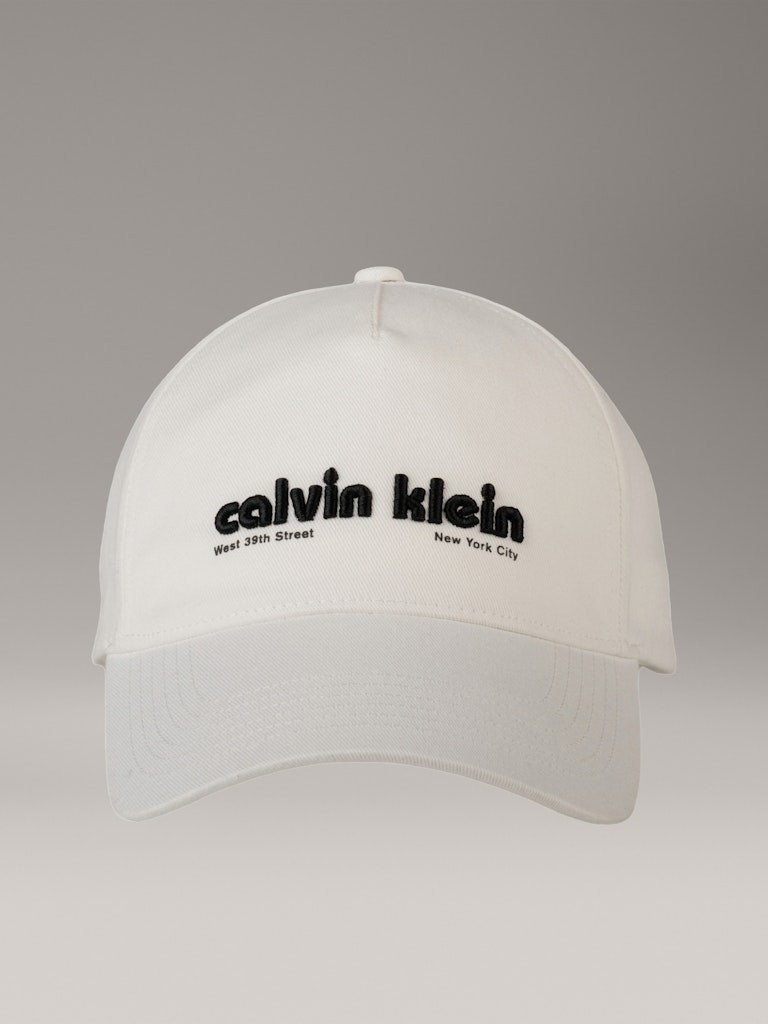Calvin Klein Erkek Beyaz Cap Şapka - LV04G5061GYAA