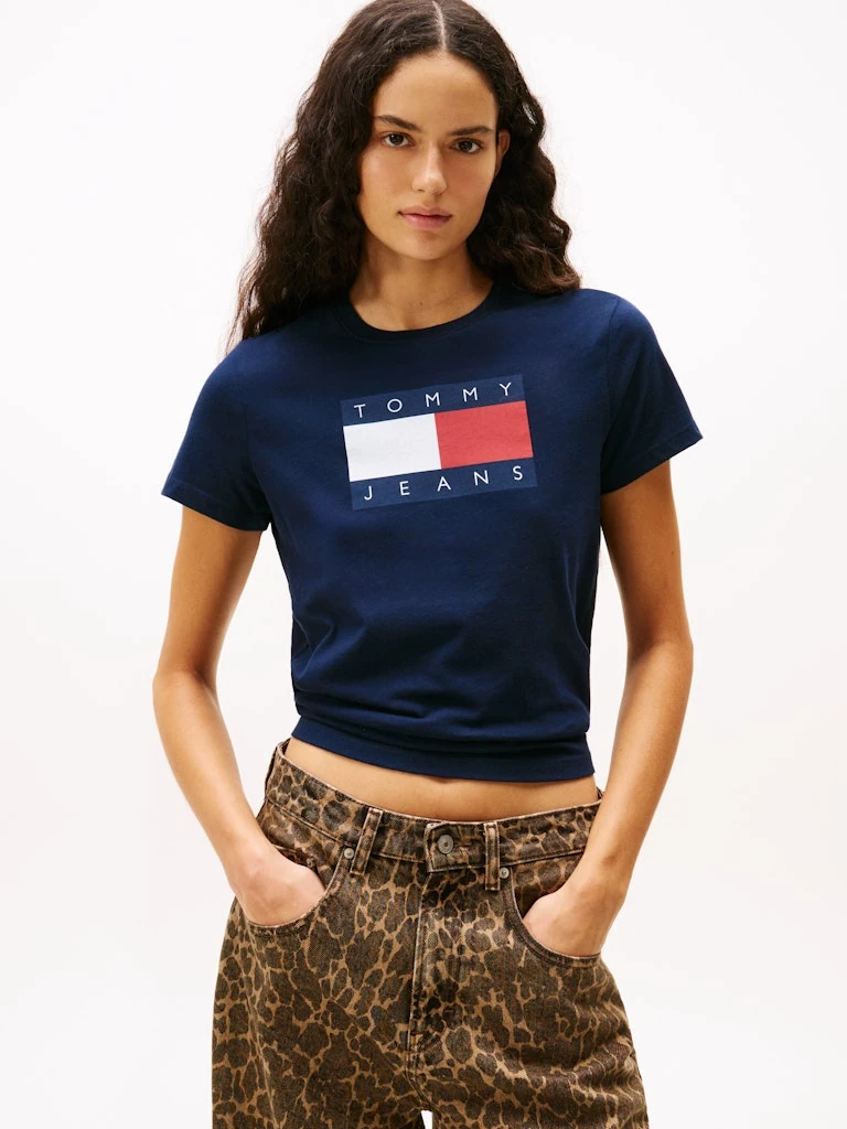 Tommy Hilfiger Kadın Lacivert T-Shirt