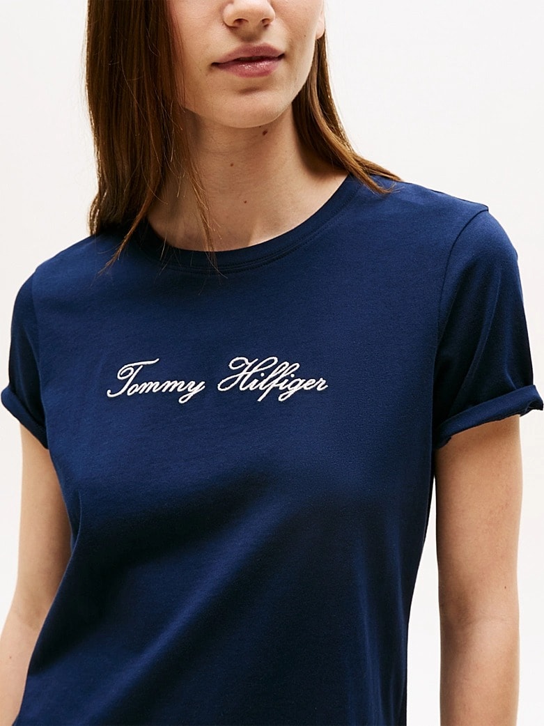 Tommy Hilfiger Kadın Lacivert T-Shirt
