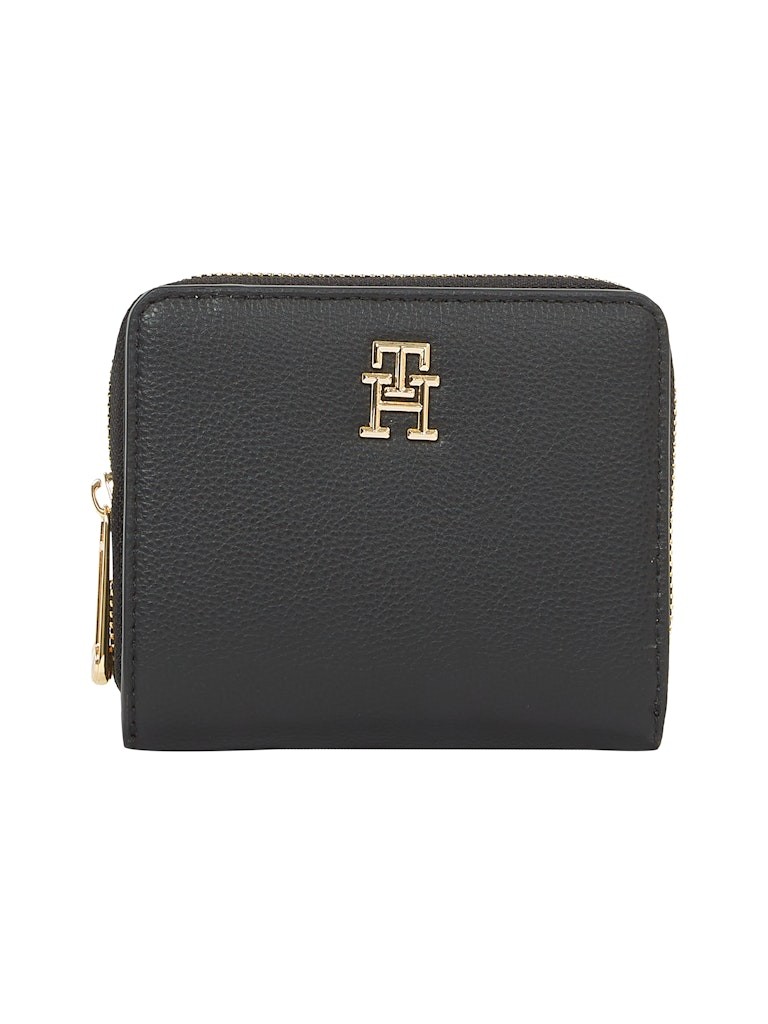 Tommy Hilfiger Siyah Kadın Fermuarlı Cüzdan - AW0AW16917BDS
