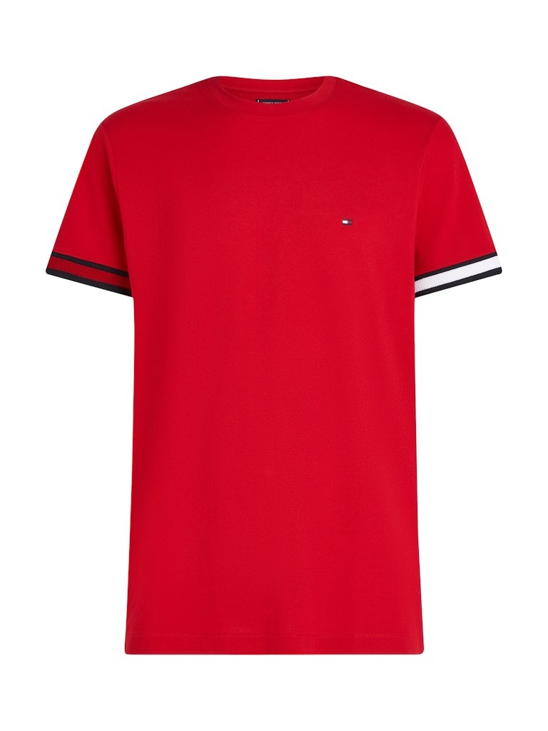 Tommy Hilfiger Pamuk Kırmızı Erkek Kısa Kollu T-Shirt