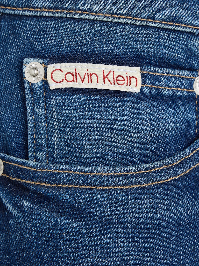 Calvin Klein Erkek Slim Fit Taşlı Denim Pantolon