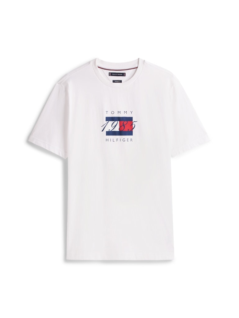 Tommy Hilfiger Erkek Beyaz T-Shirt